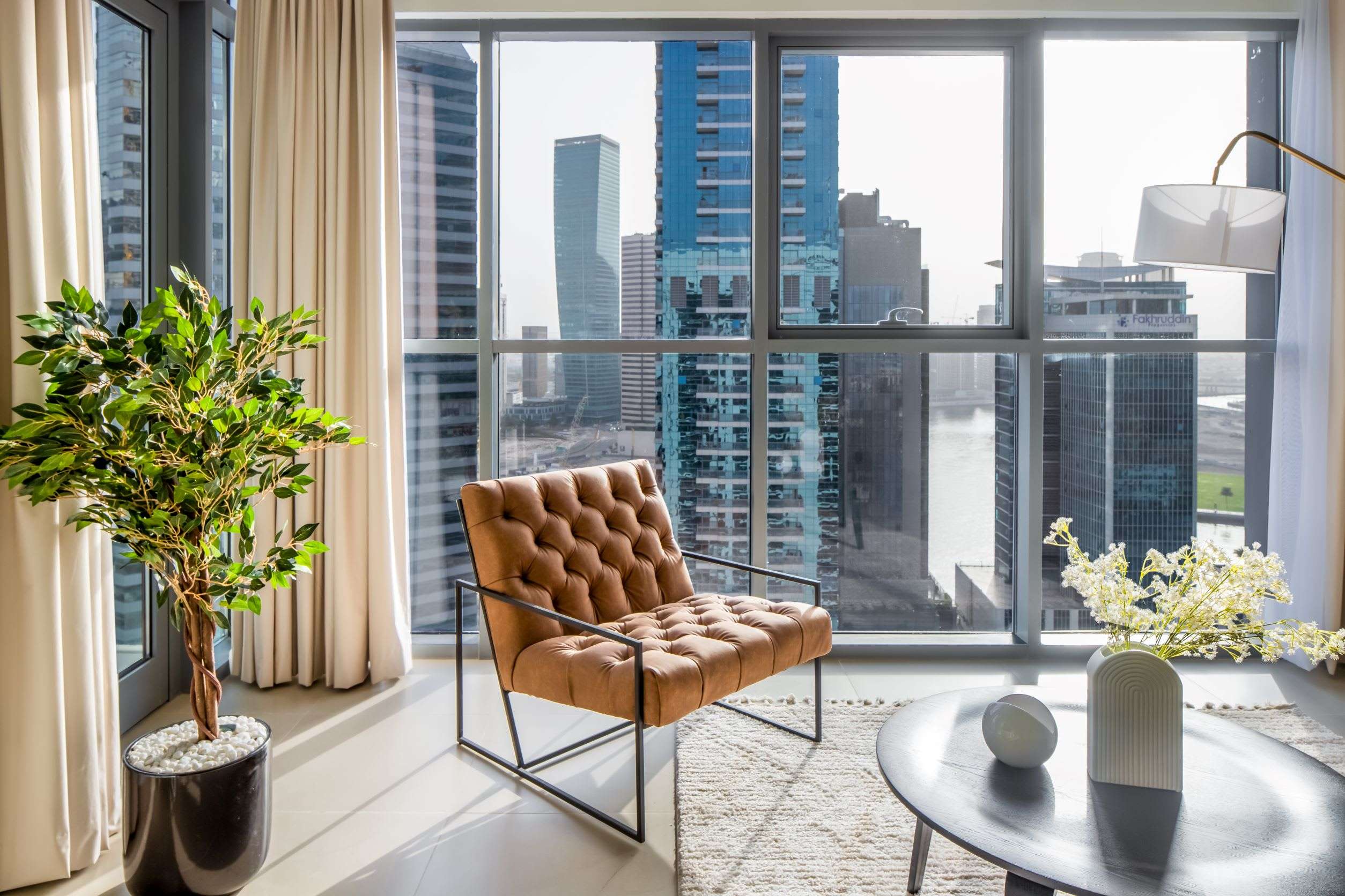 شقة بغرفة نوم واحدة مطلة على برج خليفة في بيلفيو، طابق مرتفع