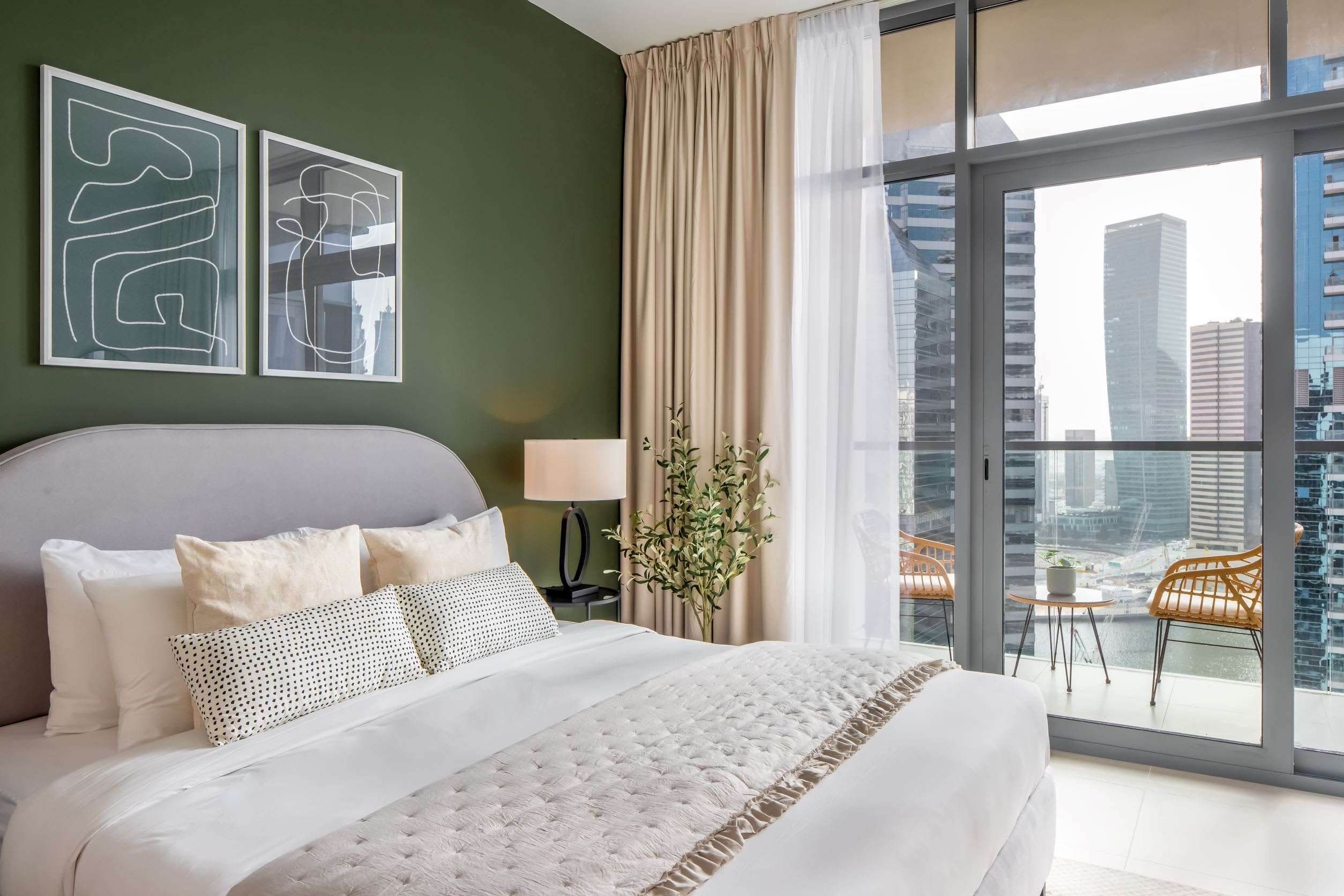 شقة بغرفة نوم واحدة مطلة على برج خليفة في بيلفيو، طابق مرتفع